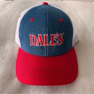 Oskar Blues Brewery Dale’s Pale Ale Beer Trucker Hat SnapBack Red White Blue